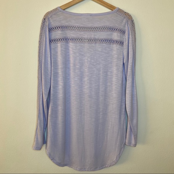 ANTHROPOLOGIE DELETTA Lavender Crochet Top - Picture 5 of 12